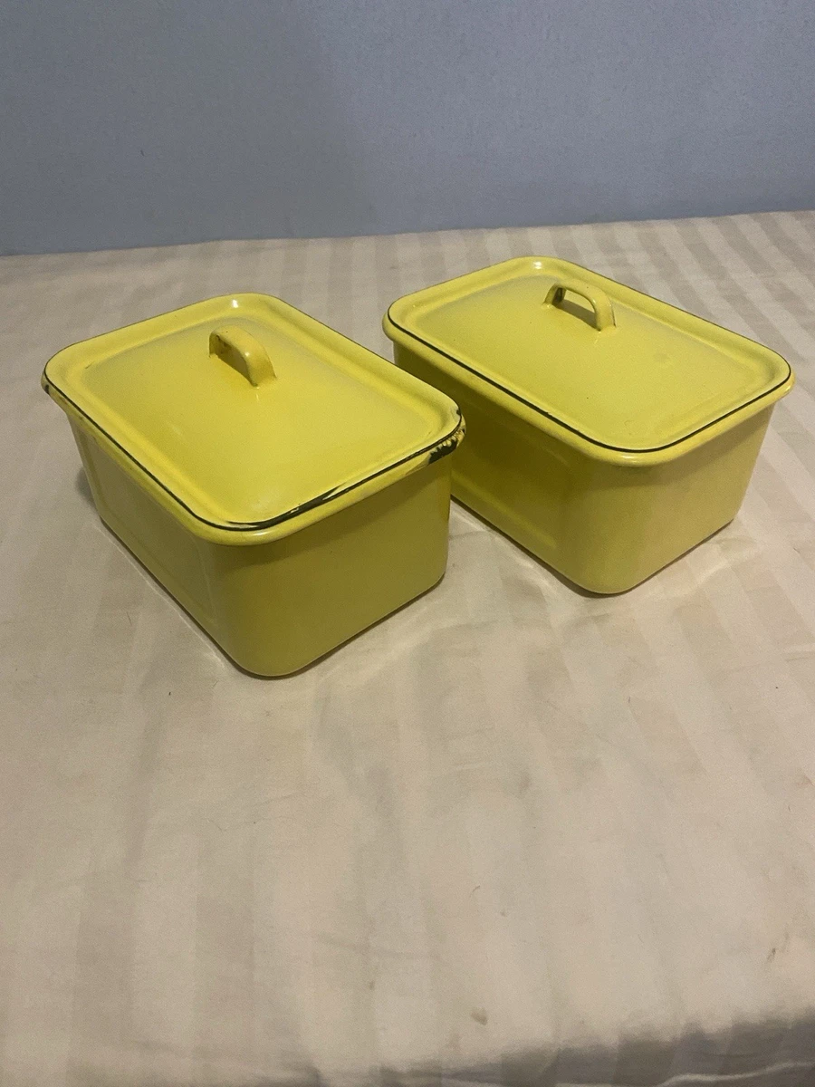 Enamelware Canister In Collectible Enamel Cookware for sale | eBay