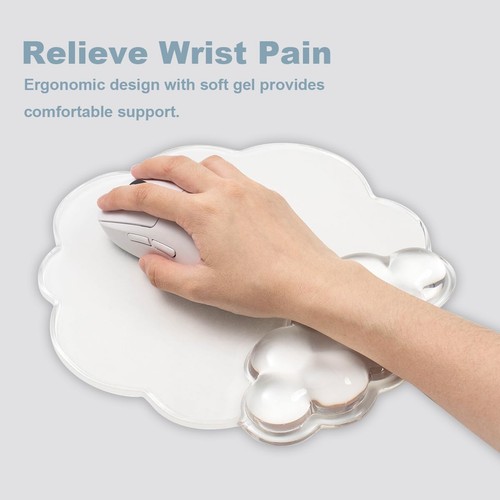 Keyboard Wrist Rest Set - Ergonomic Cloud Mouse Pad with Gel Wrist Rest Suppo... - Bild 6 von 8