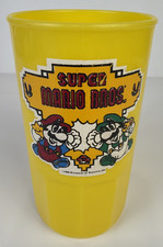 Super Mario Bros Nintendo Nintendo Of America 1980s Vtg Yellow Tumbler Cup Rare