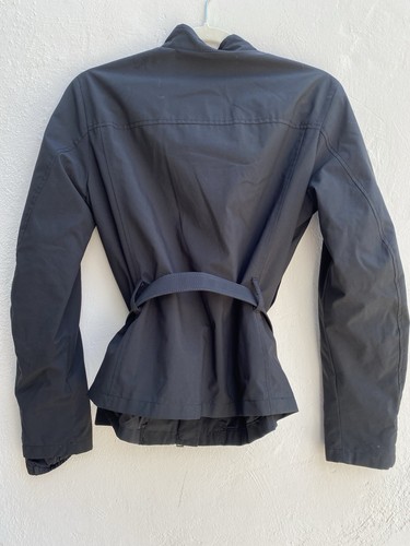 Prada Sz 40 Zip Up Jacket with Belt Tesla Tech Black Fitted Sexy - Picture 8 of 19
