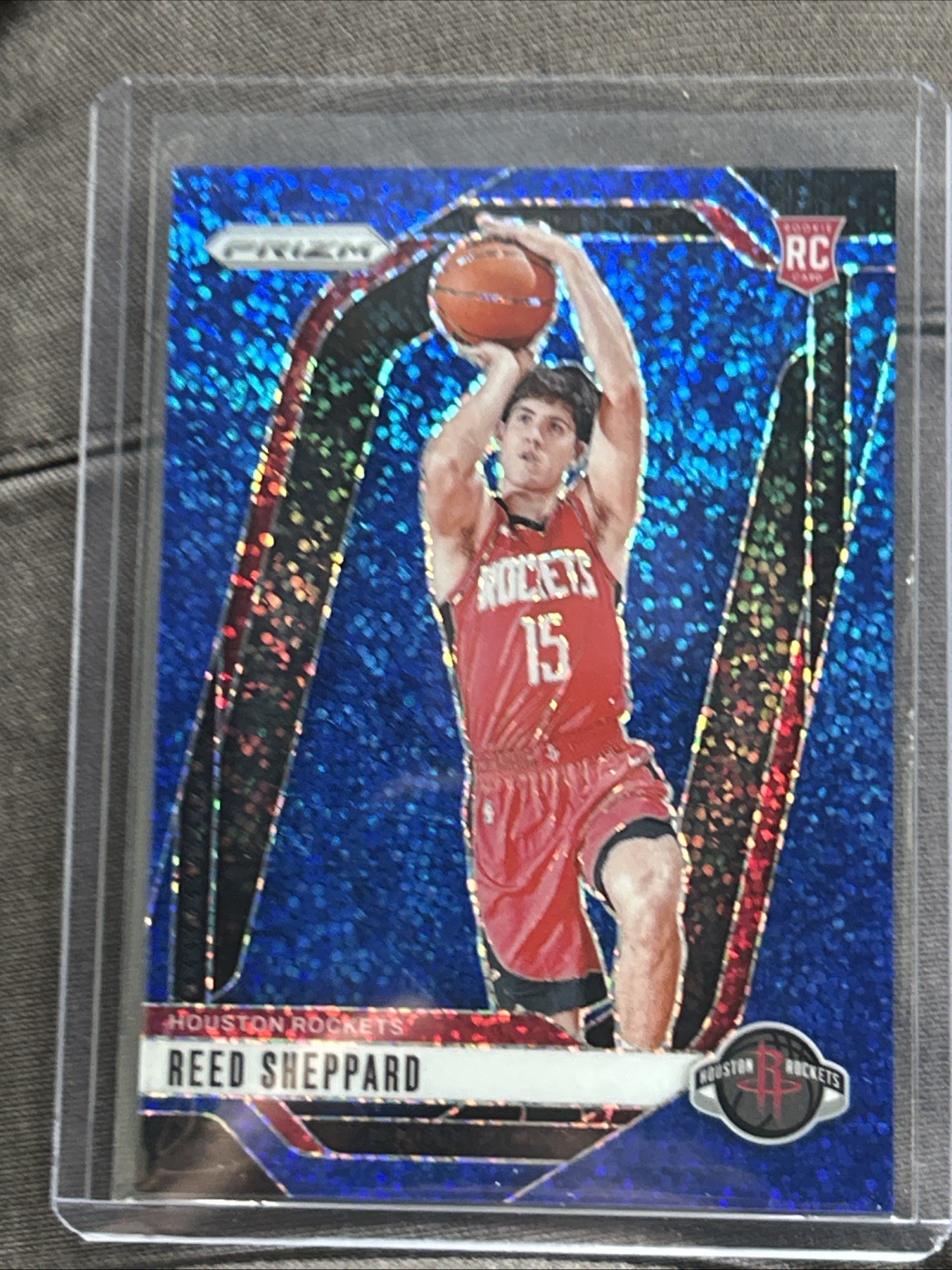 2024-25 Panini Prizm - Reed Sheppard #268 Blue Sparkle Prizm /144 (RC)