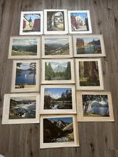 Vintage Chevron Standard Oil See Your West Natl Park Photo Print Lot Of 13
