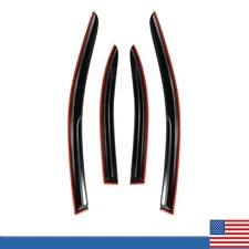 Rain Guards For Mitsubishi Lancer 2008-2017 4Pcs Mugen Style JDM Tape-on 3D / US