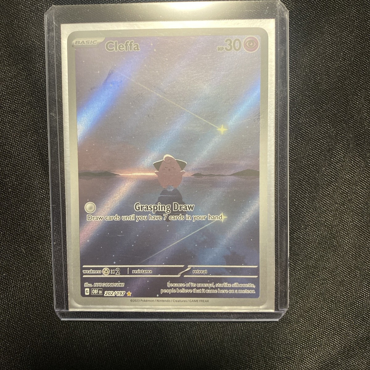 cleffa pokemon card full art Cleffa - 113/108 - SV3: Ruler of the Black Flame