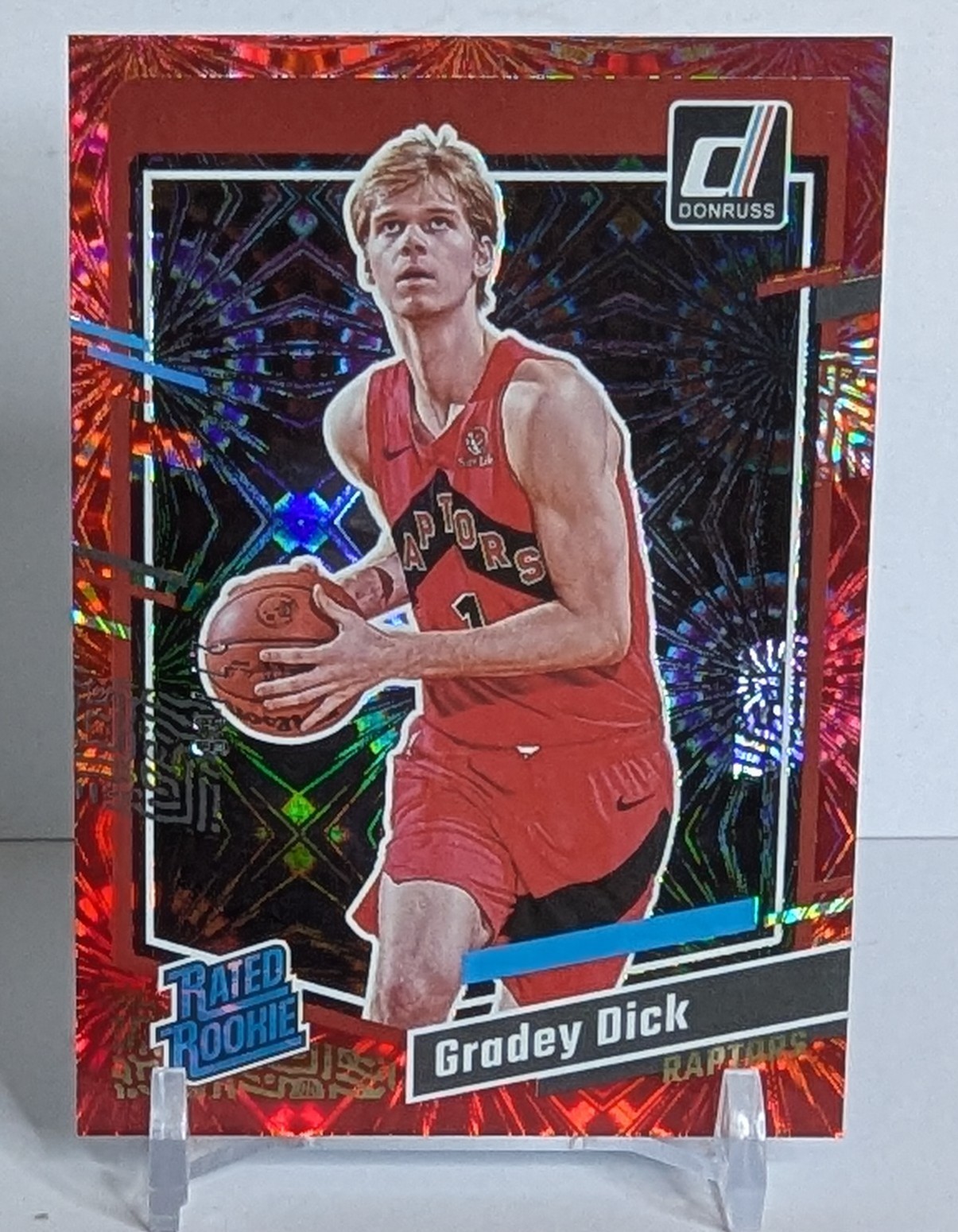 2023-24 Panini Donruss Gradey Dick RC #247 Fireworks Red /88 Color Match!