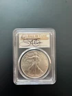 2022 American Silver Eagle MS70 FDOI HOF Jim Palmer Signed Pop 10