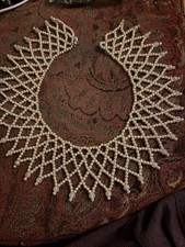 Vintage Faux Pearl Collar Style Choker With Beads Unbranded Hook Type Catch