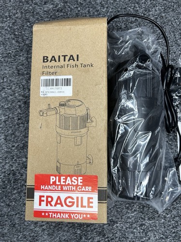 BAITAI Internal Fish Tank Filter 400L/H 4W Aquarium Filter Pump New Boxed - Picture 2 of 5