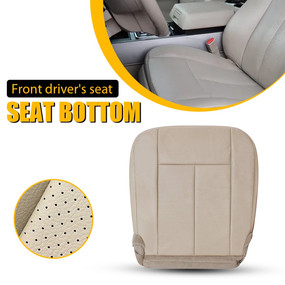 Driver Bottom Leather Seat Cover Dune Tan For 2015 2016 2017 Ford Expedition EOA