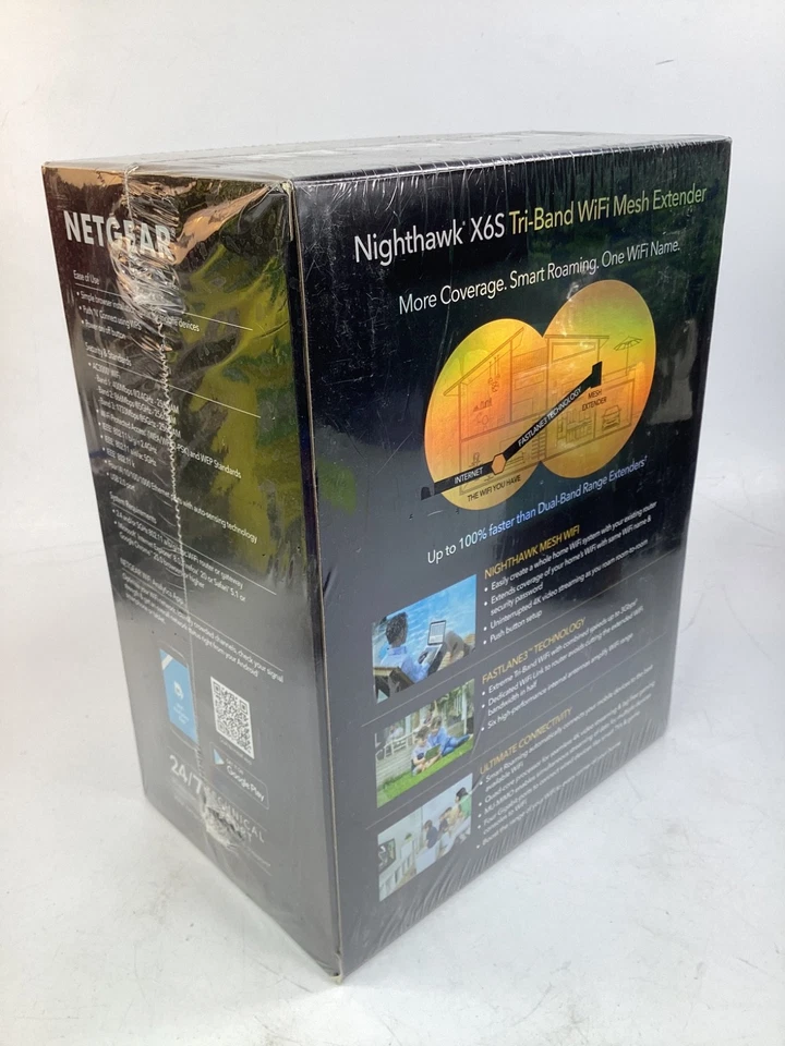NEW Netgear Nighthawk X6S Tri-Band WiFi Mesh Extender AC3000 EX8000 FREE SHIP-M6 - Image 3 of 3
