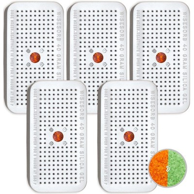 Wisesorb 40 Gram Pack of 5 Silica Gel Canister, Gun Safe 5 PACK, 40 