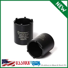 Powerbuilt Spindle Socket, 6 Outer Black, 6 Lug, Remove Spindle Nuts, 2-5 Inch O