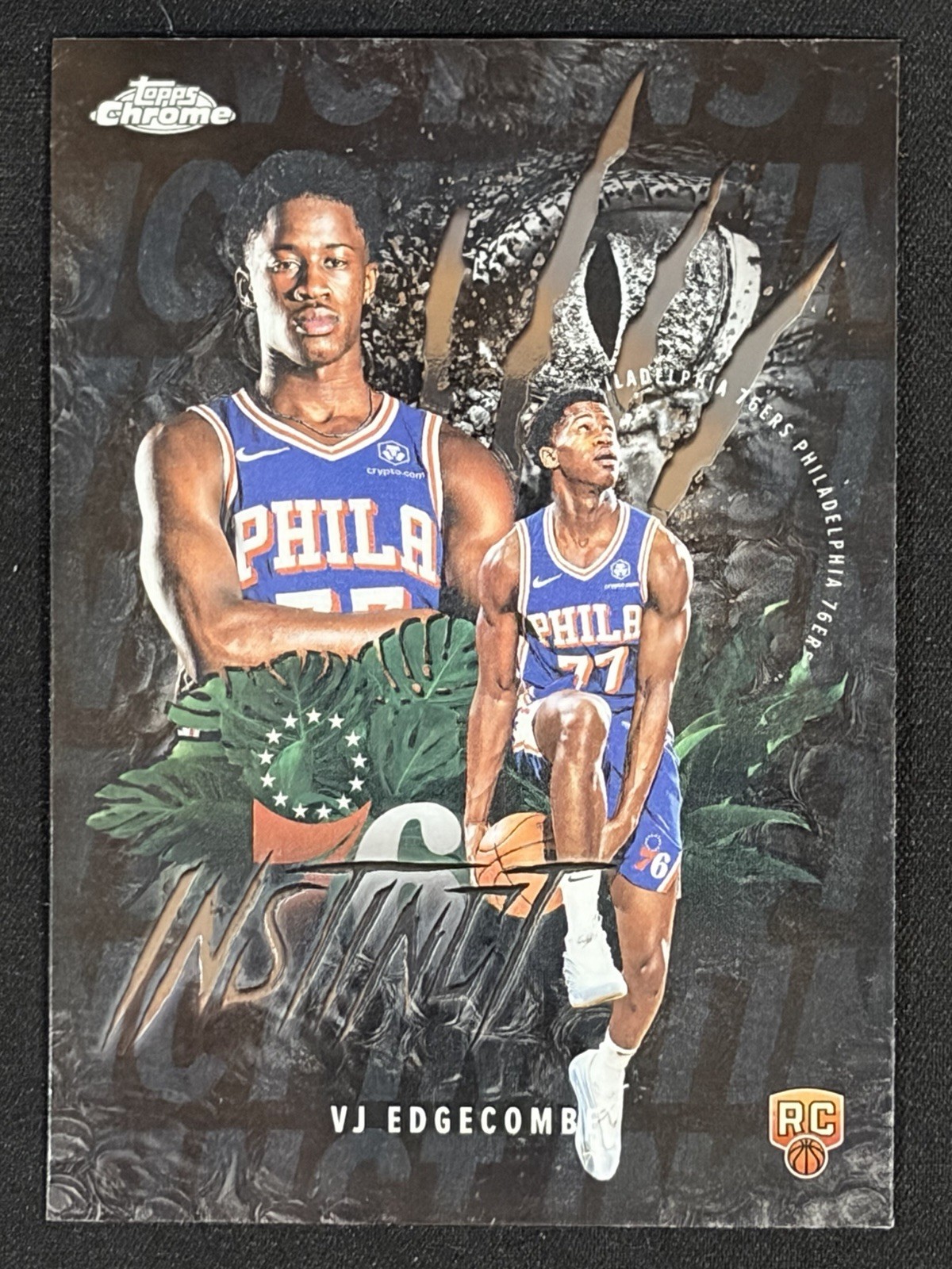 Topps Chrome 2025-26 Instinct VJ Edgecombe Rookie #INS-13 76ers