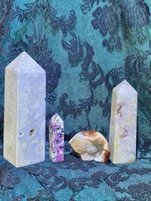 💕Pink Amethyst & Pink Tourmaline Towers💕Carnelian Free-Form💕Mixed Crystal💕