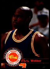 1994 Classic #13 Chris Webber All-Rookie Team Golden State Warriors