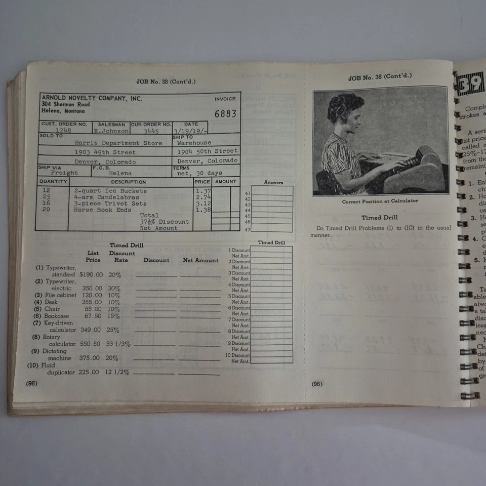 Key Driven Calculator Course Manual,1962, Agnew and Pasewark - Image 2 of 4