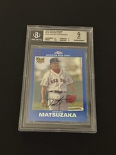 2007 Topps Chrome Blue Refractor DAISUKE MATSUZAKA Rookie RC - BGS 9 Mint MT