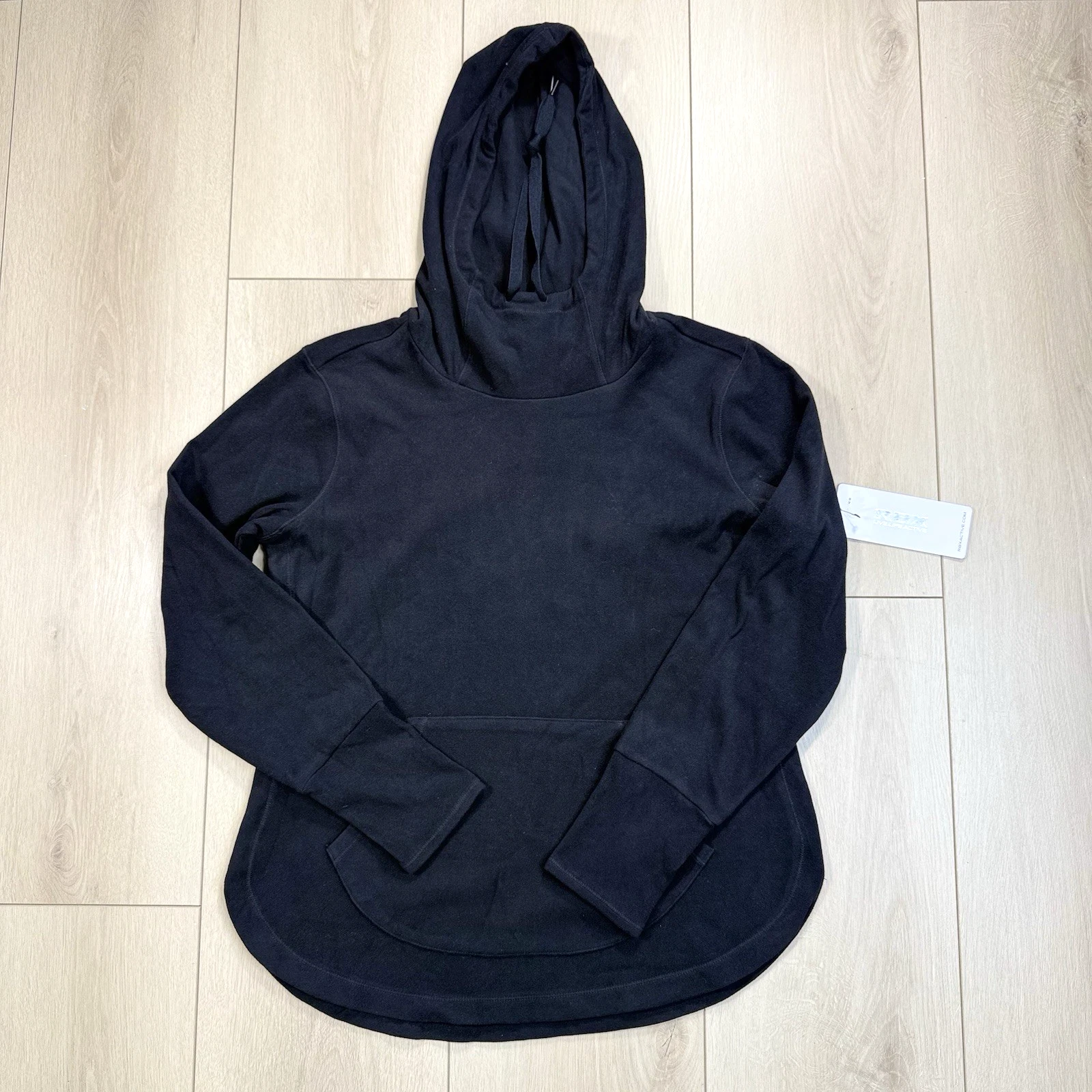 RBX Women’s Black Active Pullover Hoodie Size M Thumbholes Kangaroo Pocket