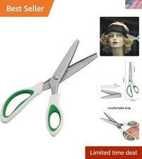 Pinking Shears, 9" Zig Zag Craft Scissors Decorative Edge, Pinking Shears for...