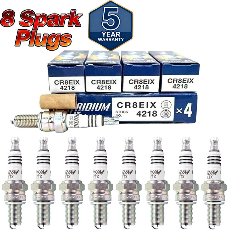 Set of 8 NGK 4218 Iridium Spark Plugs CR8EIX Kawasaki KX250F KX450F KX 250F
