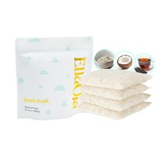 Oatmeal Bath Soak Set 4 Count Gentle Baby Skin care treatment Beige