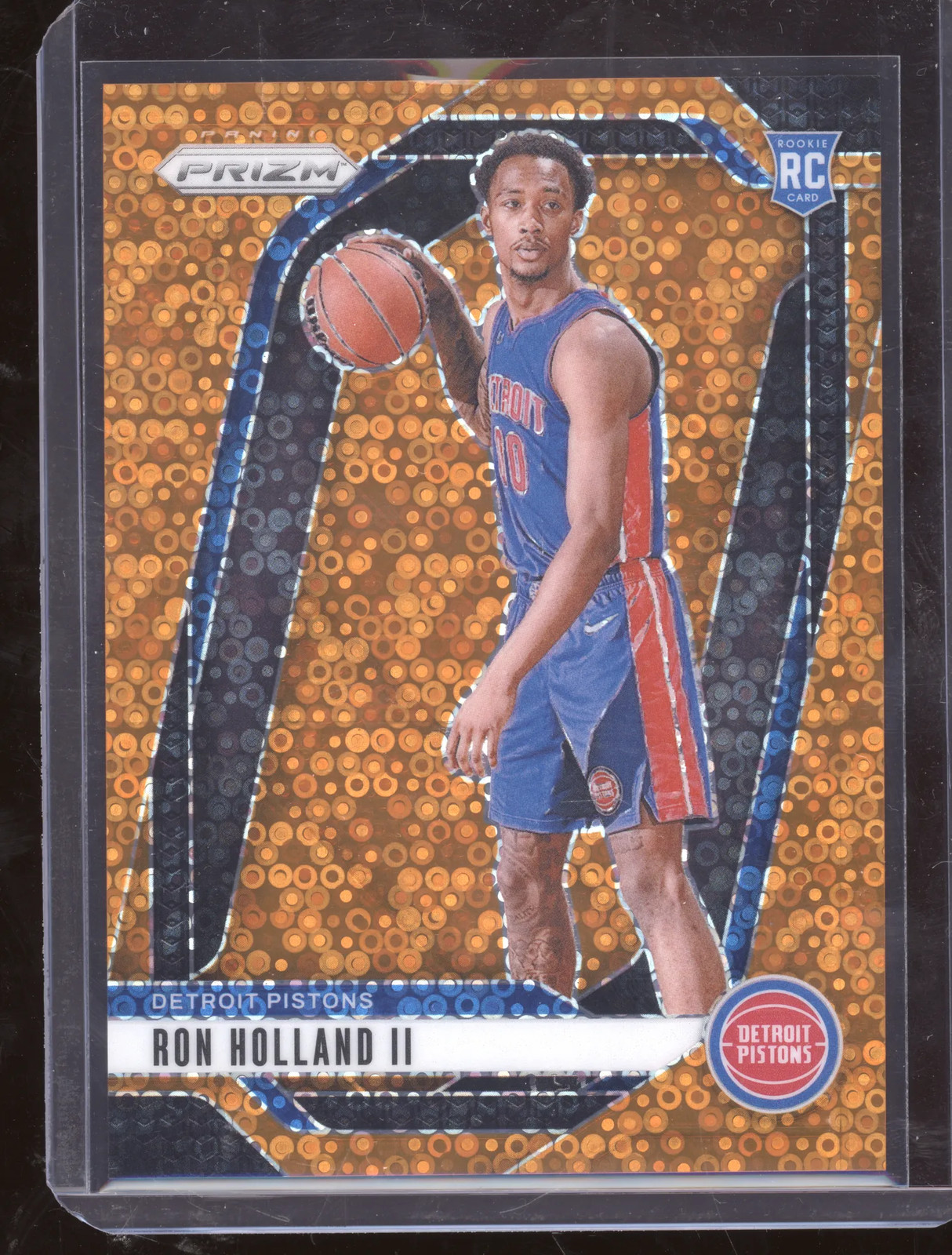2024 Panini Prizm Basketball Ron Holland II #269 Fast Break Orange 015/125 RC