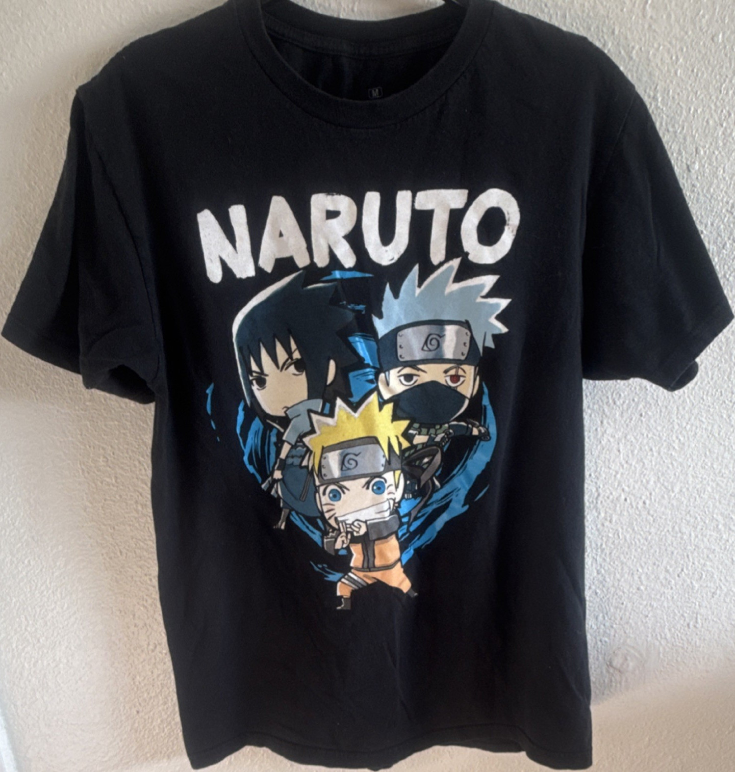 Ripple Junction Naruto Shippuden Black T-Shirt Graphic Size M