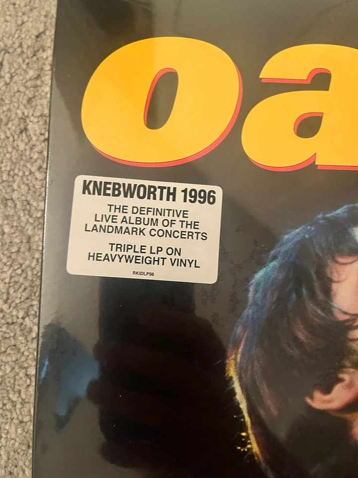 Oasis Knebworth 1996 Triple Gatefold Vinyl LP New Sealed - Image 3 of 3