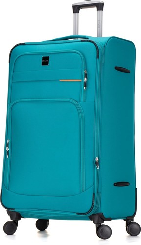 Skylark Suitcase Super Lightweight Luggage 20% Expandable 4 Wheels Soft Spinner
