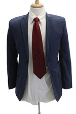 Hart Schaffner Marx Childrens Boys Blazer Jacket Blue Wool Size 19