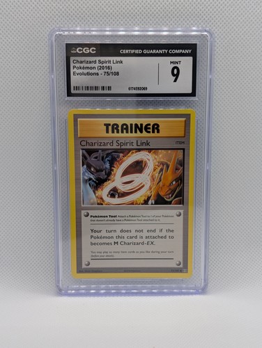 Charizard Spirit Link graded CGC 9 for sale on eBay