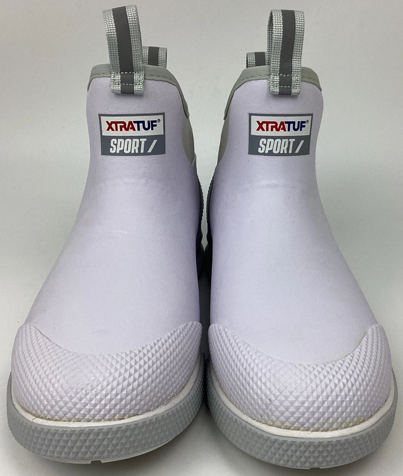 Botas impermeables de goma XtraTuf ADB Sport para hombre de 6" blancas talla 11 M Foto 3 de 4