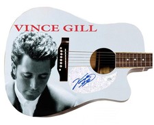 Vince Gill Signed Custom Graphics 1/1 Acoustic Guitar ACOA