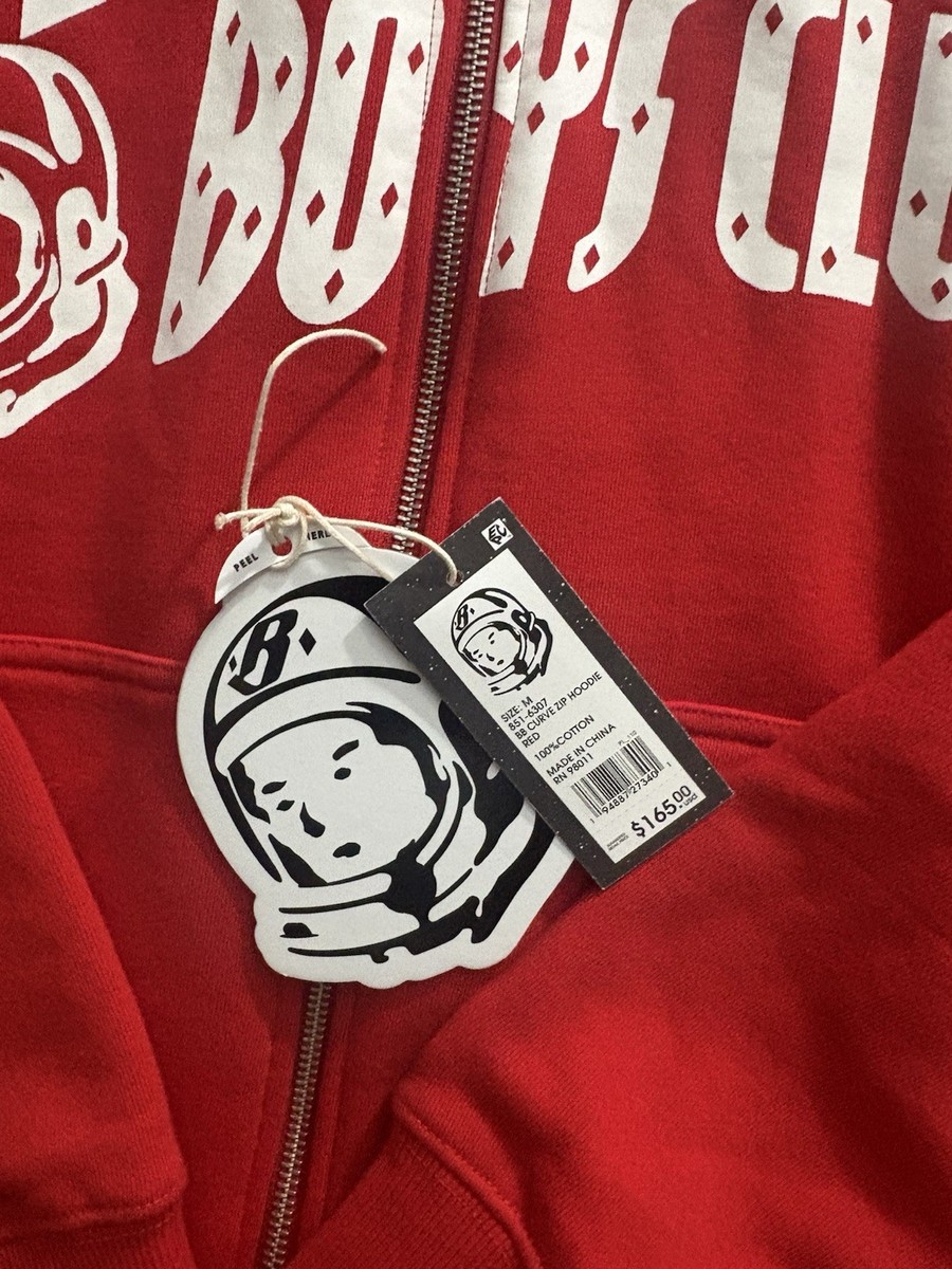 Billionaire Boys Club Men's Hoodie Zip up Medium Red Billionaire