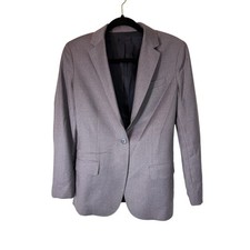 Theory Staple Blazer Sleek Flannel purple 100 wool blazer size 2