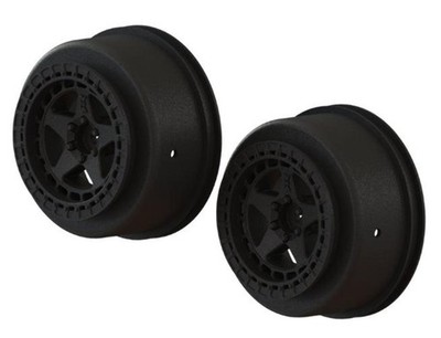Arrma AR510096 SC 2.2'' /3.0'' Wheel 14mm Hex (Black 2Pieces) Senton