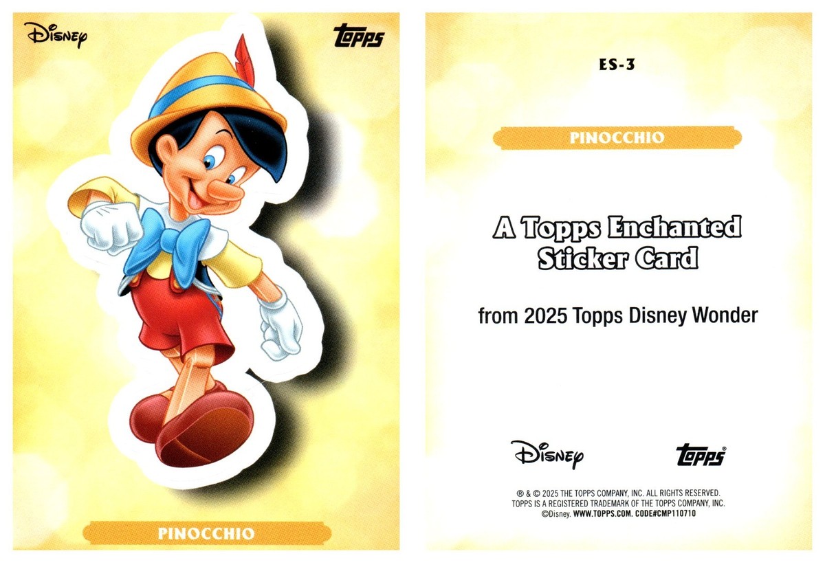 2025 DISNEY WONDER ENCHANTED STICKERS CHASE CARDS YOU PICK CHOICE