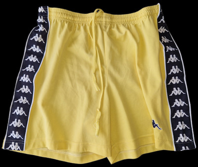 Kappa Shorts -Sport - vintage--Gr.M-Gelb-Baumwolle--Cotton