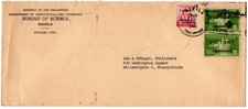 Filipiny 1946 Victory Commonwealth Bureau of Science oficjalna okładka do USA