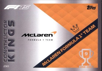 Topps Turbo Attax Karte 290 - Mclaren F1 Team - Constructor Kings - 2025