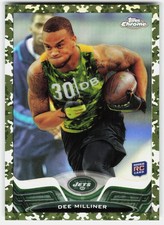 2013 Topps Chrome Camo Refractors Dee Milliner Rookie #199 Jets RC,/499