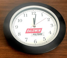 Baldwin Filters Wall Battery Clock Brand New Man Cave Garage