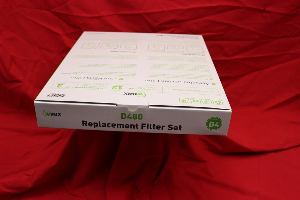Estuche de 10 PURIFICADORES DE AIRE WINIX, D480 Juego de filtros HEPA True D4 0,3 micras, 99,7% Foto 4 de 4