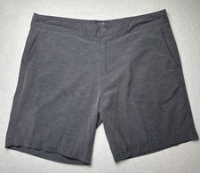 Faherty All Day 8 Shorts Mens 35 Performance Chinos Charcoal Gray Stretch
