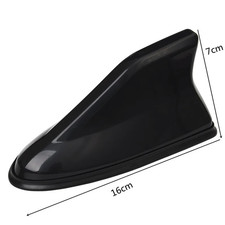 1pc Car Shark Fin Antenna Carbon Fiber Look Am Fm Signal Booster - New