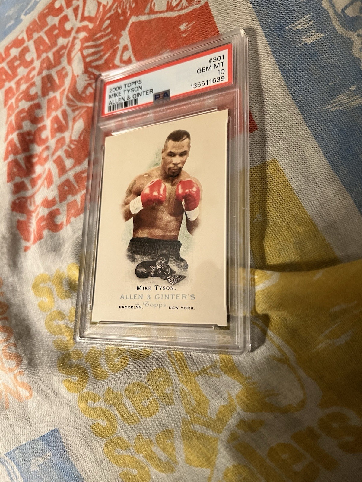 2006 Topps Allen Ginter Mike Tyson #301 Boxing Card PSA 10 Gem Mint HOF Boxer!!! view 2
