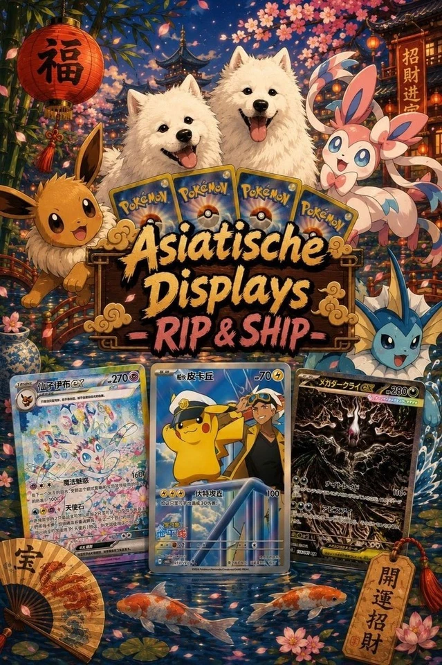 Moooooiiiin. Asiatische Displays RIP & SHIP, Booster ab 1€,  Slabs uvm. 🔥