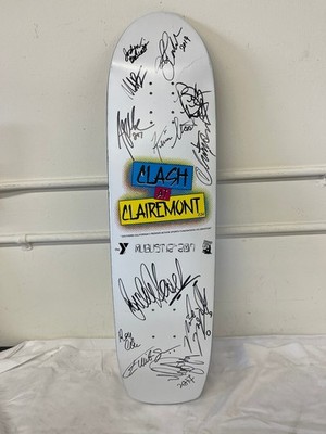 Clash at Clairemont 2017 Multi-Signed Skateboard Deck YMCA Grind for Life