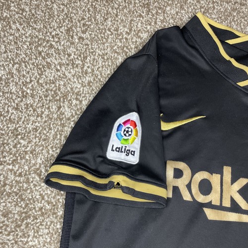 Nike Mens Dri Fit FCB Barcelona Away 20/21 Soccer Jersey Suban Distressed - Picture 5 of 6