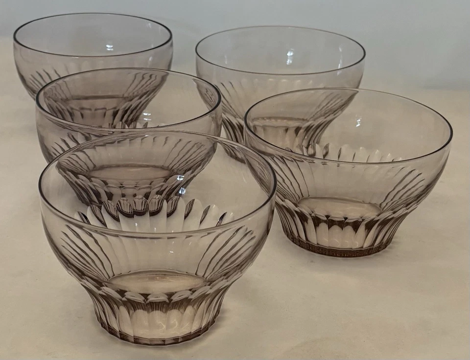 Raro Simon Gate Orrefors - Juego de 5-1924 Frida Oliva Amatista Desierto Cuencos Foto 3 de 4